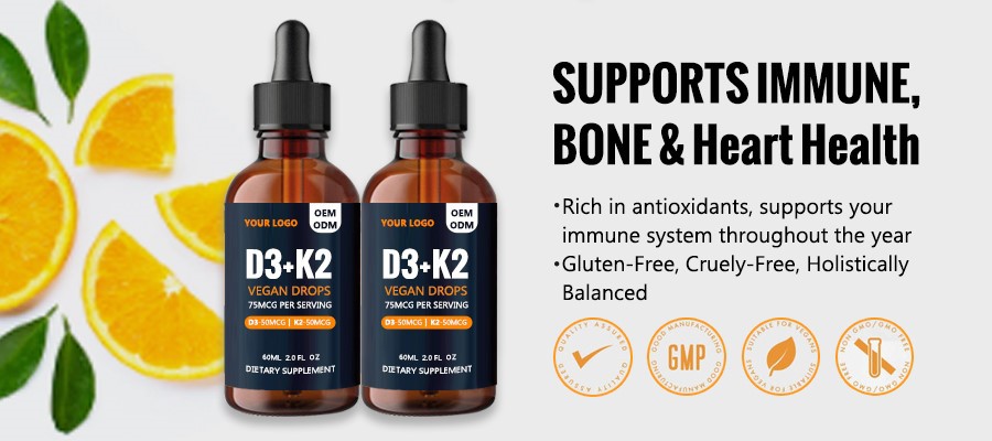 vitamin D3K2 liquid drops oem vitamin D3K2 liquid drops oem