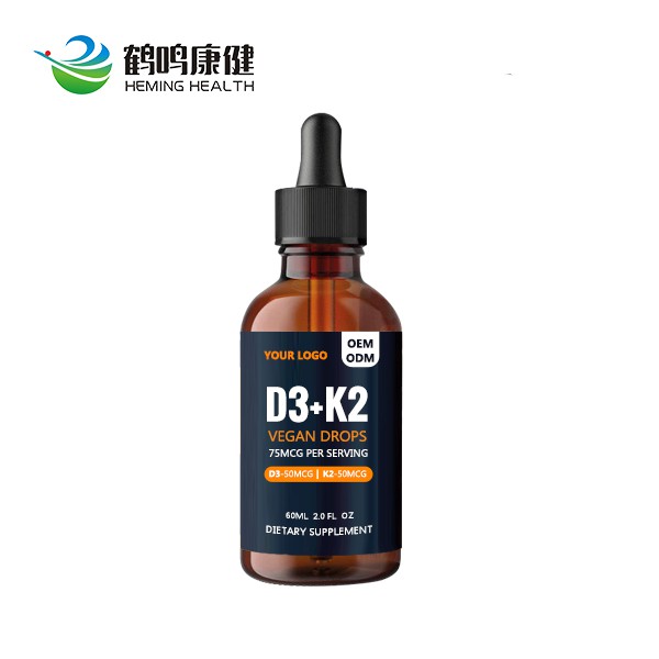 Gotas líquidas de vitamina D3 mais K2